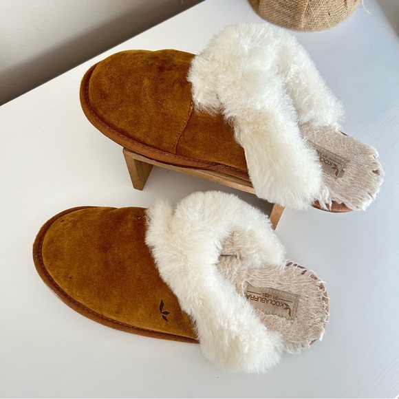 Koolaburra Tan Suede Women's Slippers - Picture 3 of 5